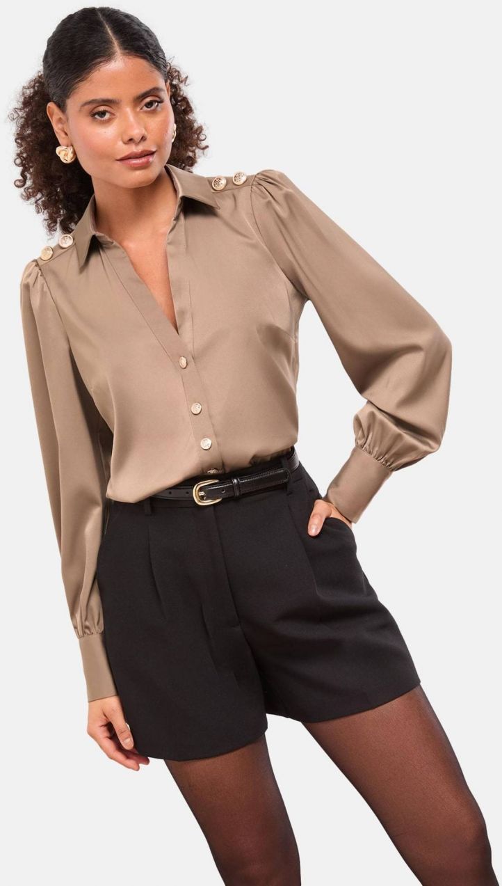 Lipsy Blúzka  hnedá