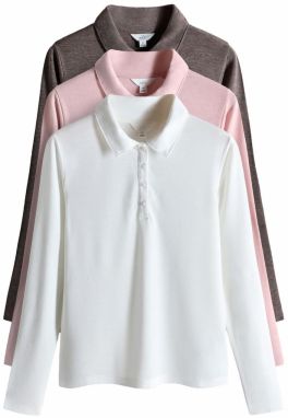 The Set Tričko  krémová / čokoládová / ružová