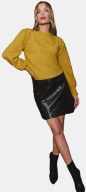 love & roses Sveter  horčicová