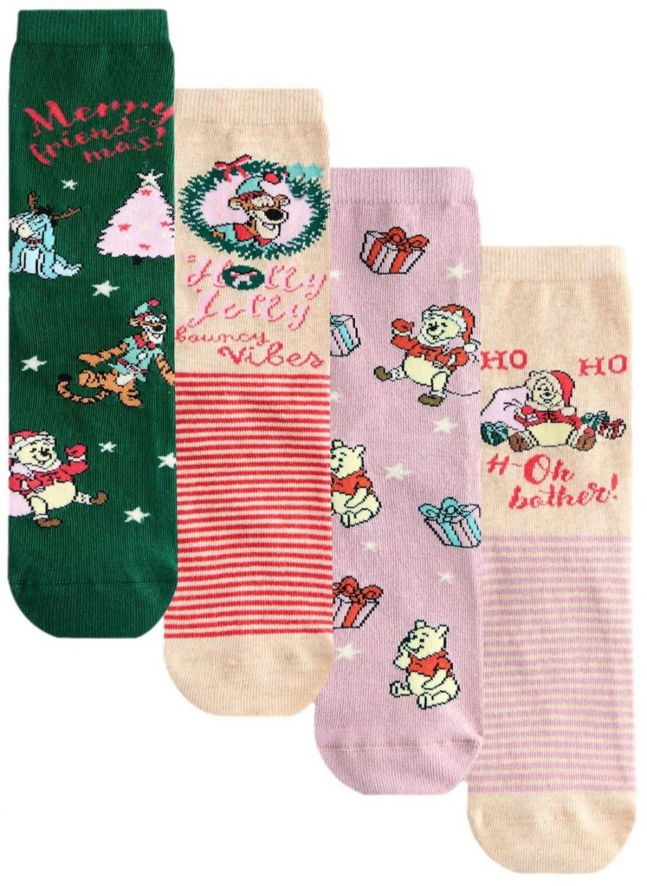 Next Ponožky  béžová / zelená / ružová / červená