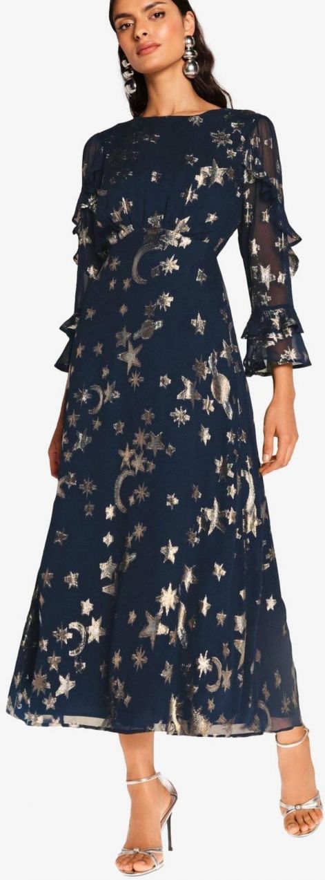 love & roses Šaty  námornícka modrá / zlatá