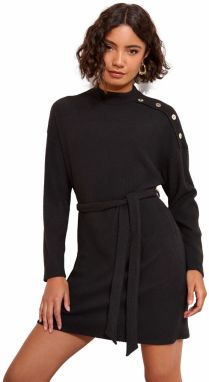 Friends Like These Pletené šaty  čierna