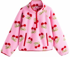 Next Sveter  zelená / svetloružová / červená