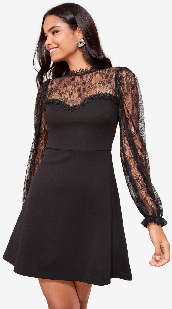 Friends Like These Kokteilové šaty  čierna