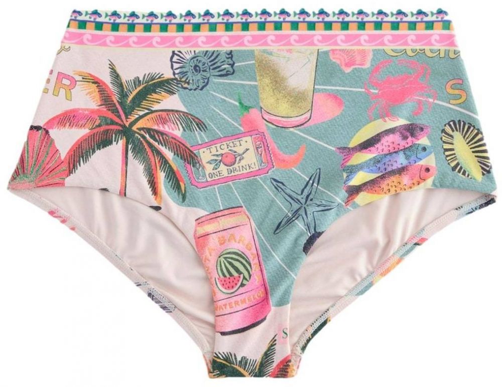 Next Bikinové nohavičky  svetložltá / mätová / jedľová / malinová