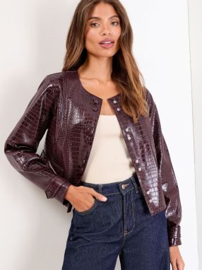 Lipsy Prechodná bunda  tmavočervená