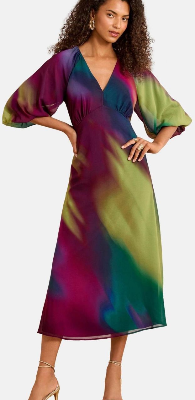 love & roses Šaty  námornícka modrá / kiwi / cyklaménová / ružová