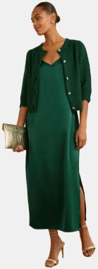 love & roses Pletené šaty  tmavozelená