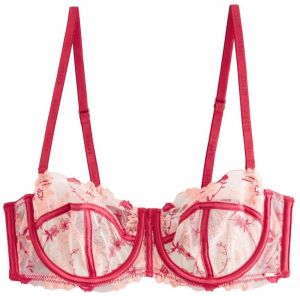 Lipsy Podprsenka  telová / červená