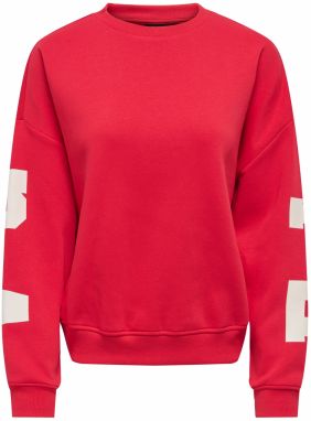 ONLY Mikina  červená / biela