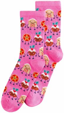 Next Ponožky  žltá / svetloružová