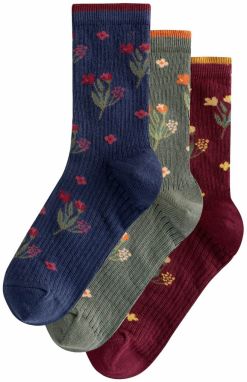 Next Ponožky  modrá / sivá / červená