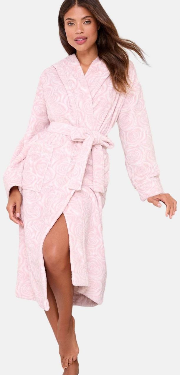 Lipsy Dlhý župan  ružová / svetloružová