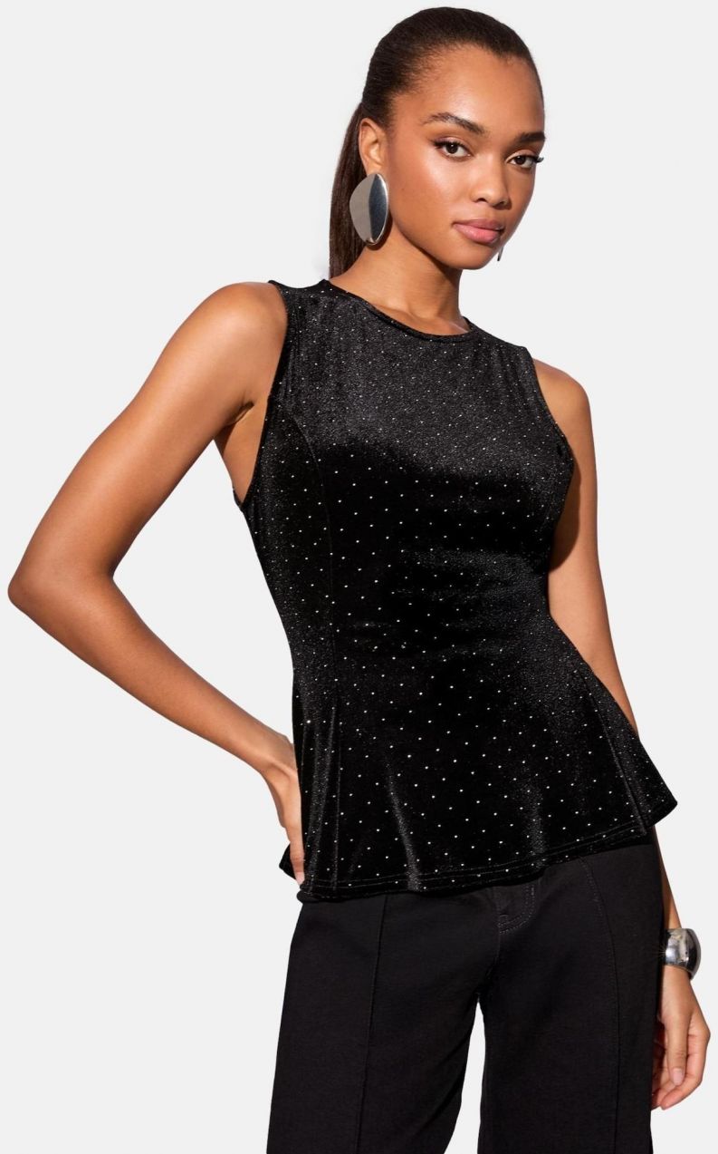 Lipsy Top  sivá / čierna