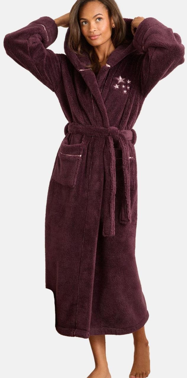 love & roses Dlhý župan  slivková