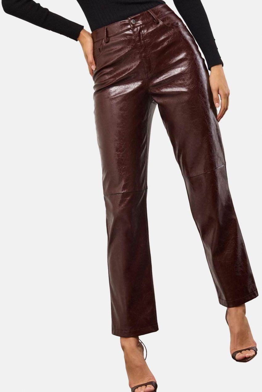 Lipsy Nohavice  vínovo červená