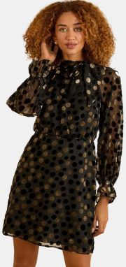 love & roses Šaty  zlatá / čierna