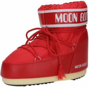 MOON BOOT Snehule  jasne červená / biela