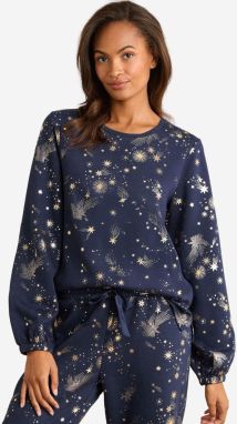 love & roses Tričká na spanie  žltohnedá / námornícka modrá