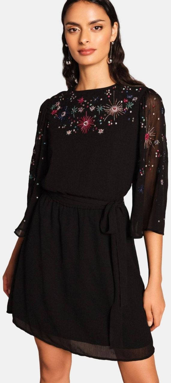 love & roses Šaty  tmavomodrá / smaragdová / purpurová / čierna