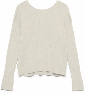 VERO MODA Sveter 'VMFANTASTIC'  slonová kosť