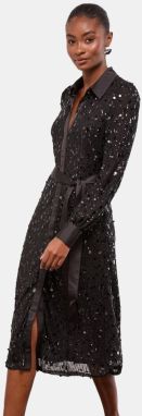 Lipsy Košeľové šaty  čierna
