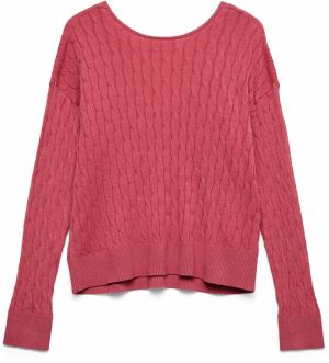 VERO MODA Sveter 'VMFANTASTIC'  malinová