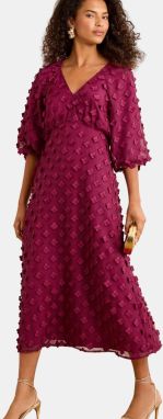 love & roses Šaty  bordová