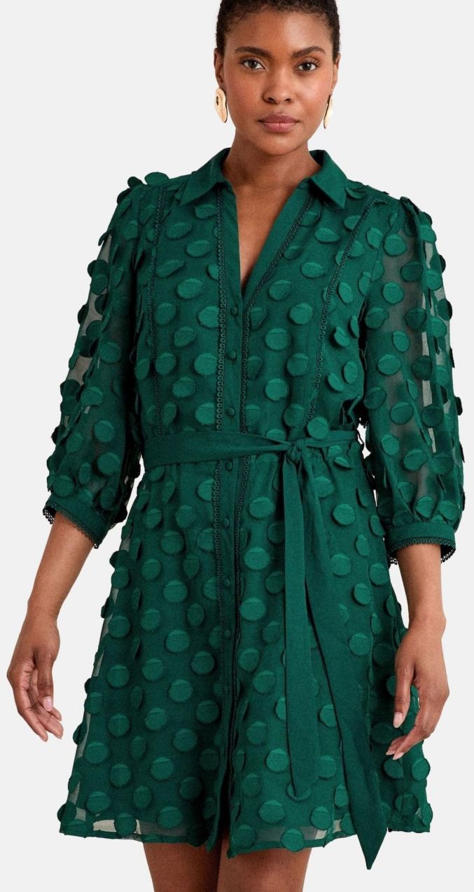 love & roses Košeľové šaty  jedľová