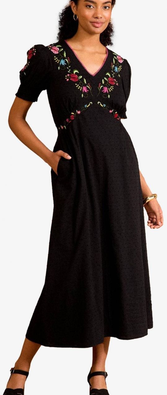 love & roses Šaty  zelená / ružová / červená / čierna