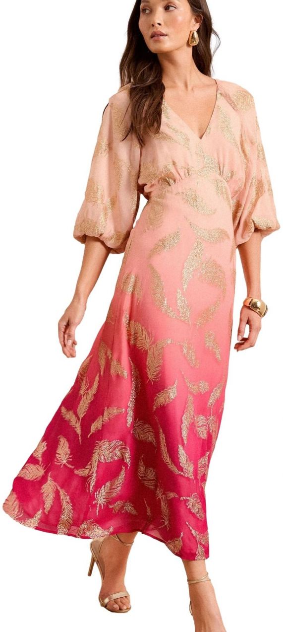 love & roses Šaty  zlatá / ružová / rosé