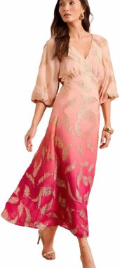 love & roses Šaty  zlatá / ružová / rosé