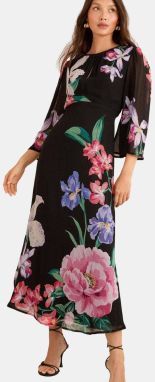 love & roses Šaty  zelená / fialová / ružová / čierna