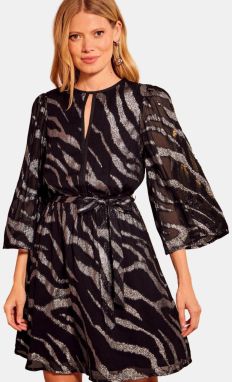 love & roses Šaty  čierna / strieborná