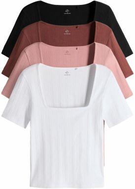 The Set Tričko  farba lesného ovocia / ružová / čierna / biela