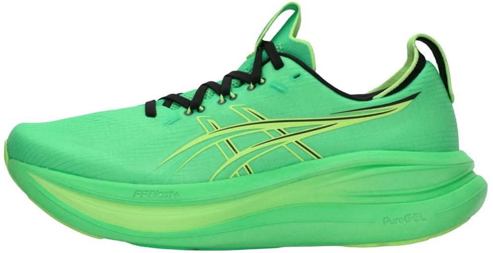 ASICS Bežecká obuv 'GEL-NIMBUS 28'  neónovo zelená / svetlozelená / čierna
