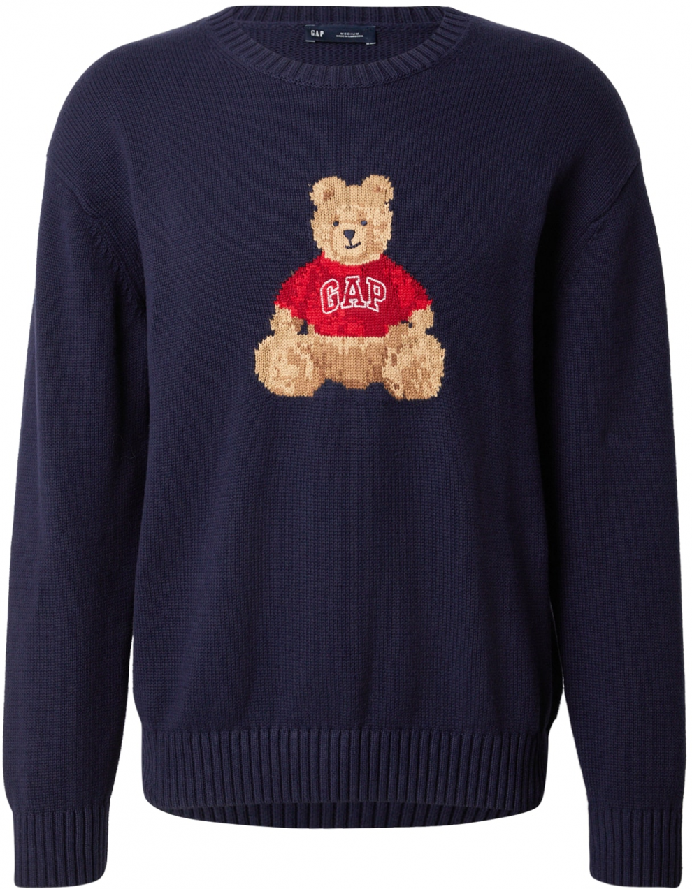 GAP Sveter 'BRANNAN BEAR'  námornícka modrá / svetlohnedá / červená