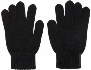 Pull&Bear Prstové rukavice  čierna
