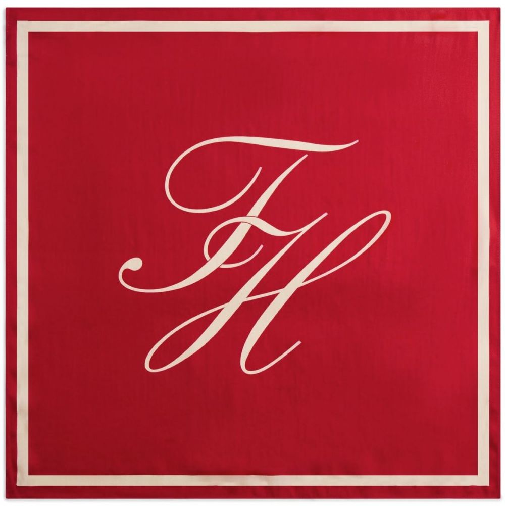 TOMMY HILFIGER Šál  krémová / červená