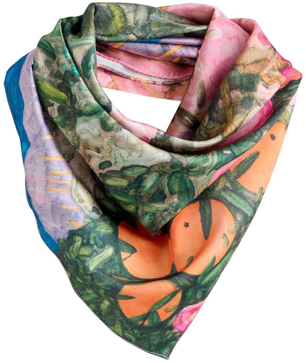 Next Šál  modrá / zelená / oranžová / ružová