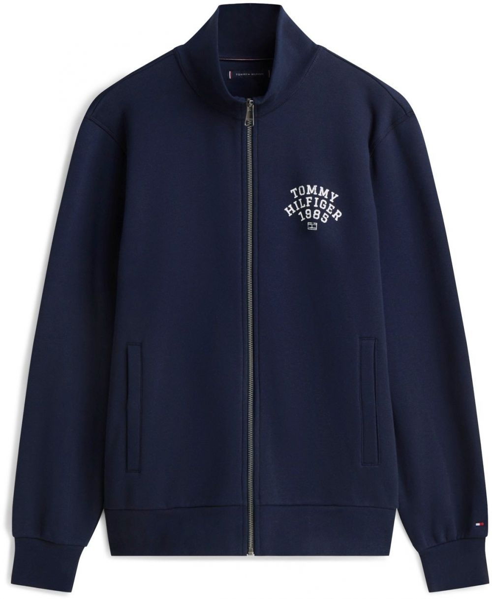 TOMMY HILFIGER Tepláková bunda  námornícka modrá / biela