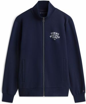 TOMMY HILFIGER Tepláková bunda  námornícka modrá / biela