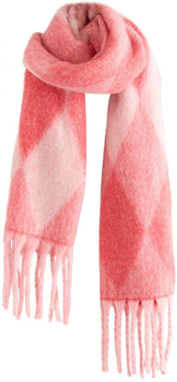 Next Šál  púdrová / červená