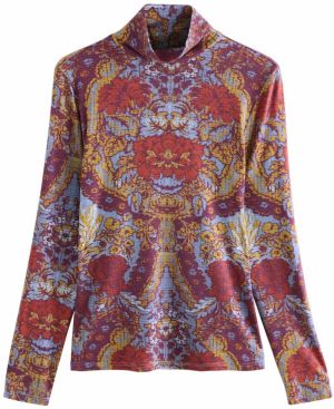 Next Tričko  svetlomodrá / hnedá / žltá / fialová