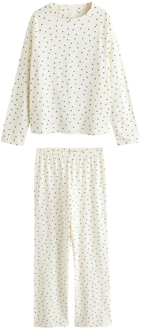 Next Pyžamo  čierna / biela ako vlna