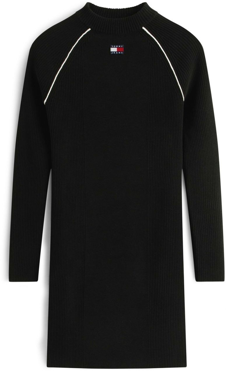 Tommy Jeans Pletené šaty  námornícka modrá / červená / čierna / biela
