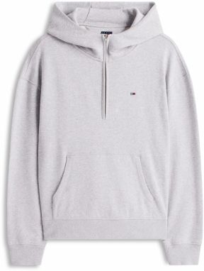 Tommy Jeans Mikina  sivá melírovaná