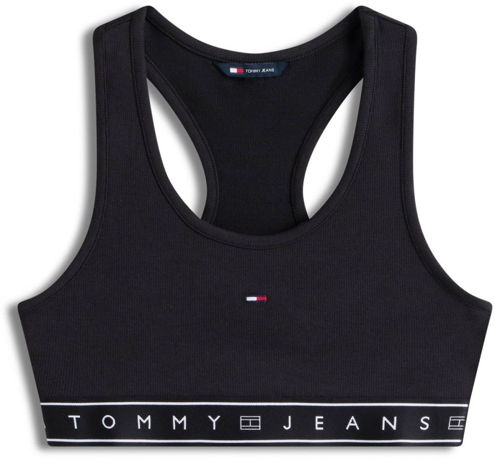 Tommy Jeans Top  čierna / biela