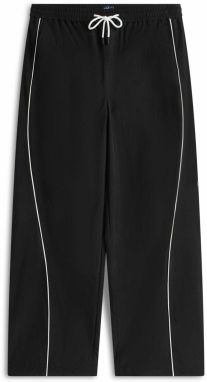 Tommy Jeans Nohavice 'THEO'  čierna / biela