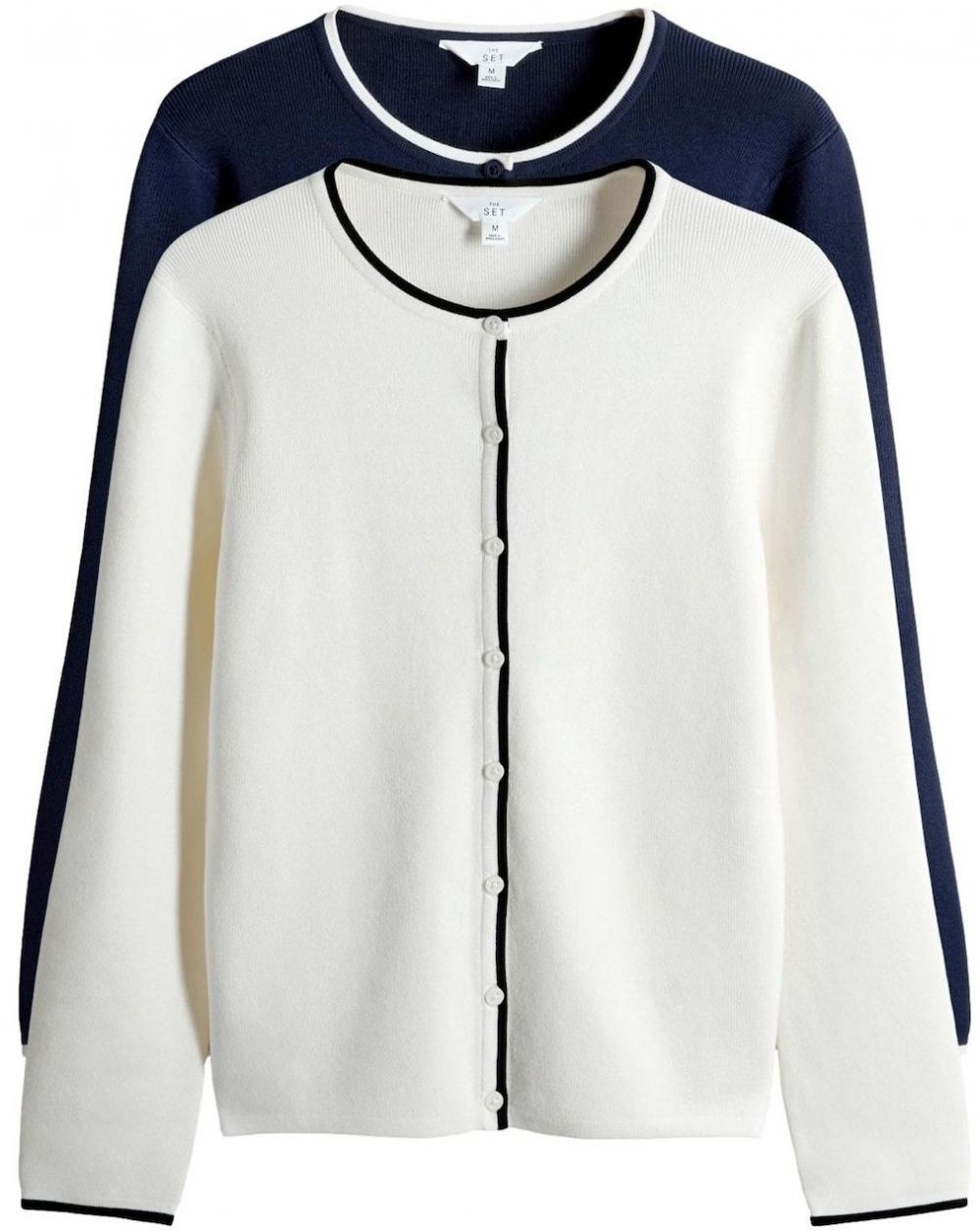 The Set Kardigán  námornícka modrá / biela